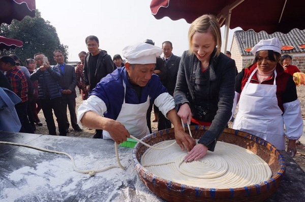 The interest goes both ways in an old Chinese village