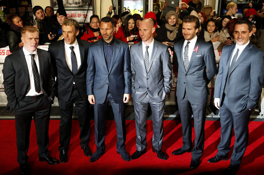 The Beckhams join United legends at London premiere