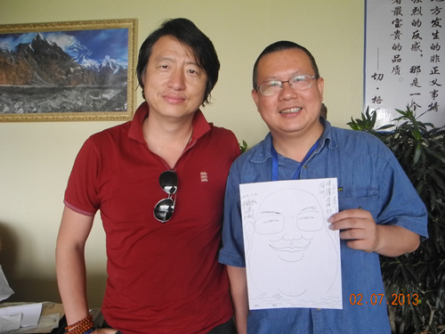 著名艺术家王麒诚出席喀交会，让艺术助力喀什梦、中国梦