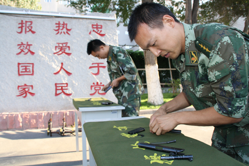 新疆公安边防总队后勤基地技能练兵谋打赢