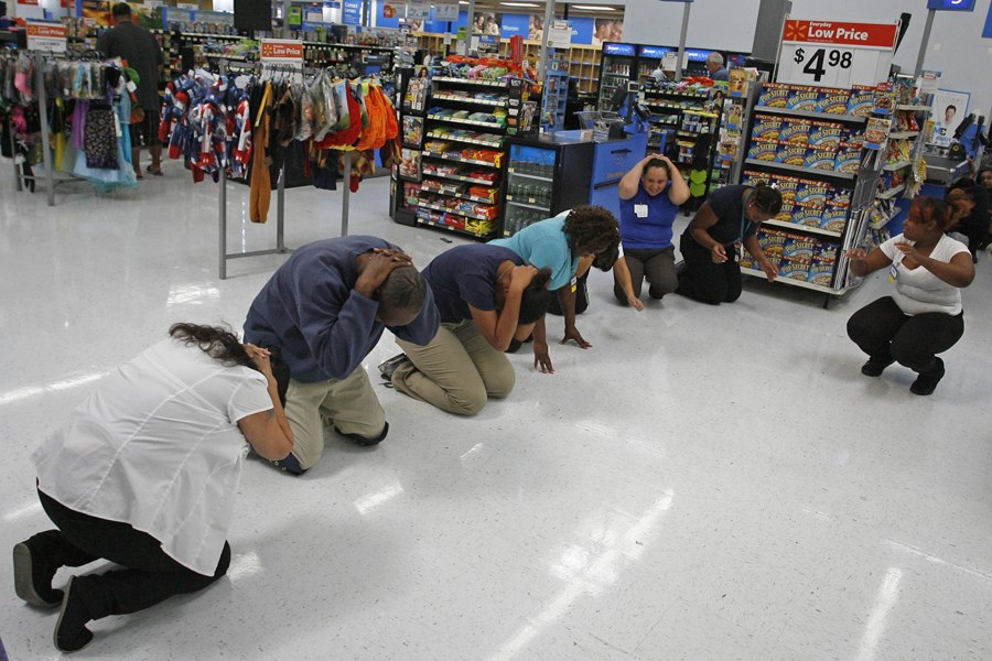 In pictures: earthquake drills around the world