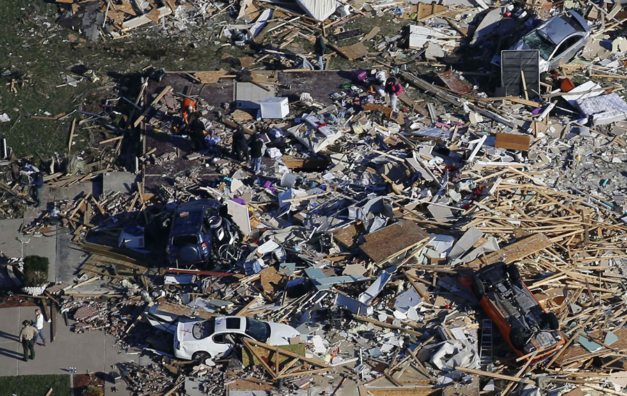 In pictures: Deadly tornados pound US Midwest