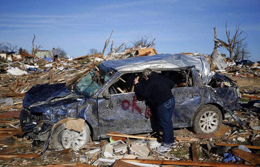 In pictures: Deadly tornados pound US Midwest