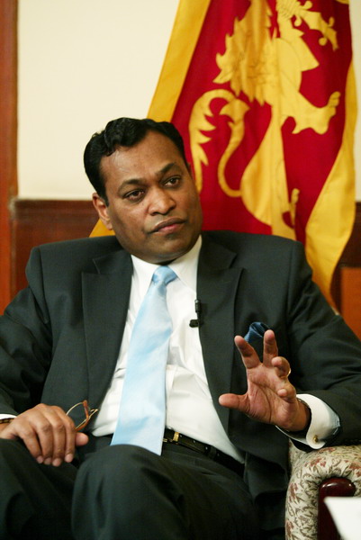 Karunatilaka Amunugama, the Sri Lankan ambassador to China