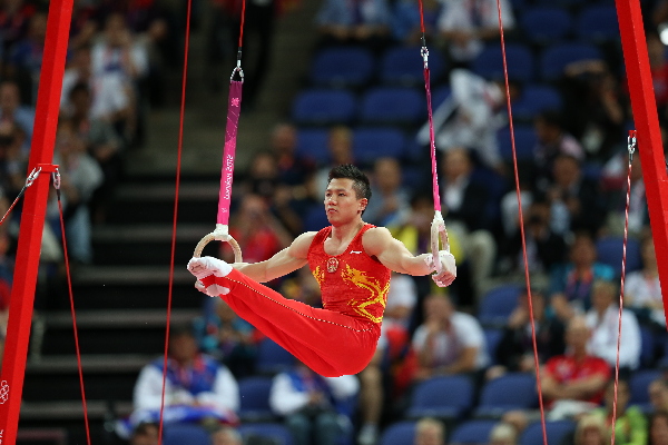 (OLY2012)BRITAIN-LONDON-GYMNASTICS ARTISTIC-MEN'S RINGS