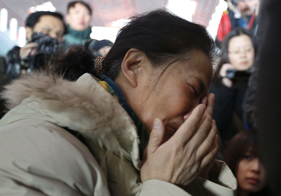 Shock and fear for lost Malaysia plane