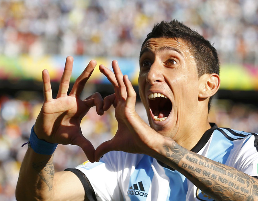 Di Maria sends Argentina through in tense finale