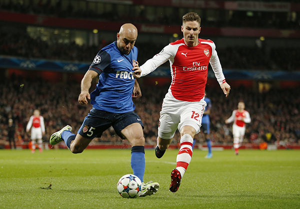 Champions League: Monaco stuns Arsenal, Leverkusen upsets Atletico