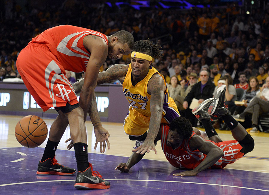 Rockets spoil Lakers' opener in 108-90 rout