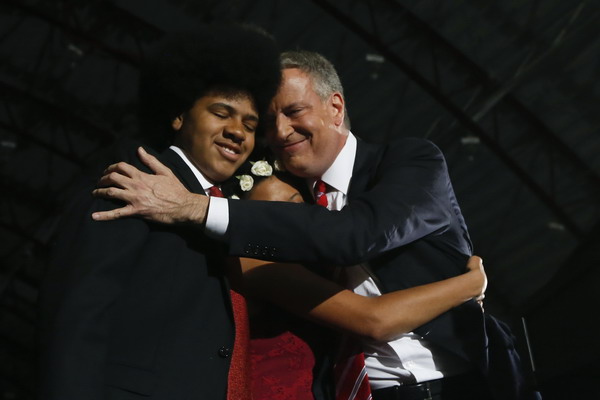 De Blasio wins New York mayoral election