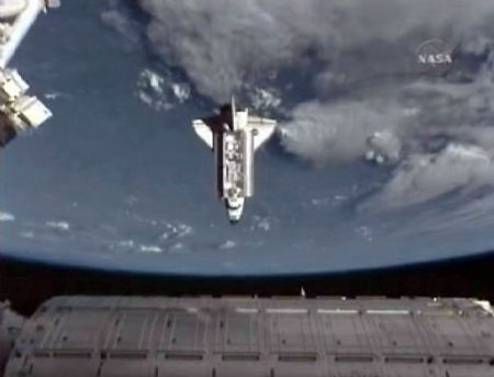 Endeavour docks with Int'l Space Station