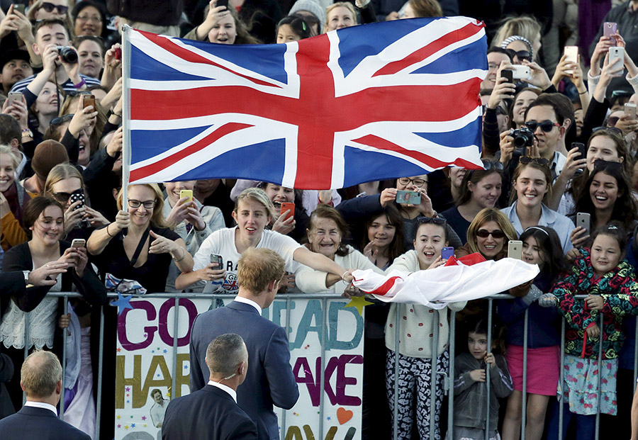 Prince Harry receives Maori greetings in New Zealand