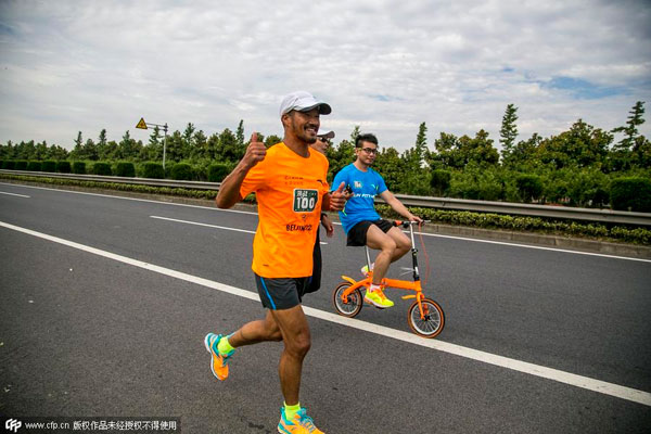 Ultra-marathon champion runs through 'Jurassic Park' in 88th marathon