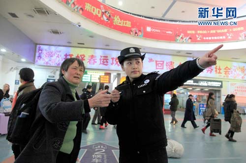 Chengdu railway police ensures smooth Spring Festival travel