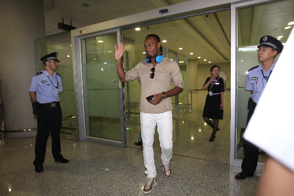 CHINA-SHANGHAI-DROGBA-ARRIVAL (CN)