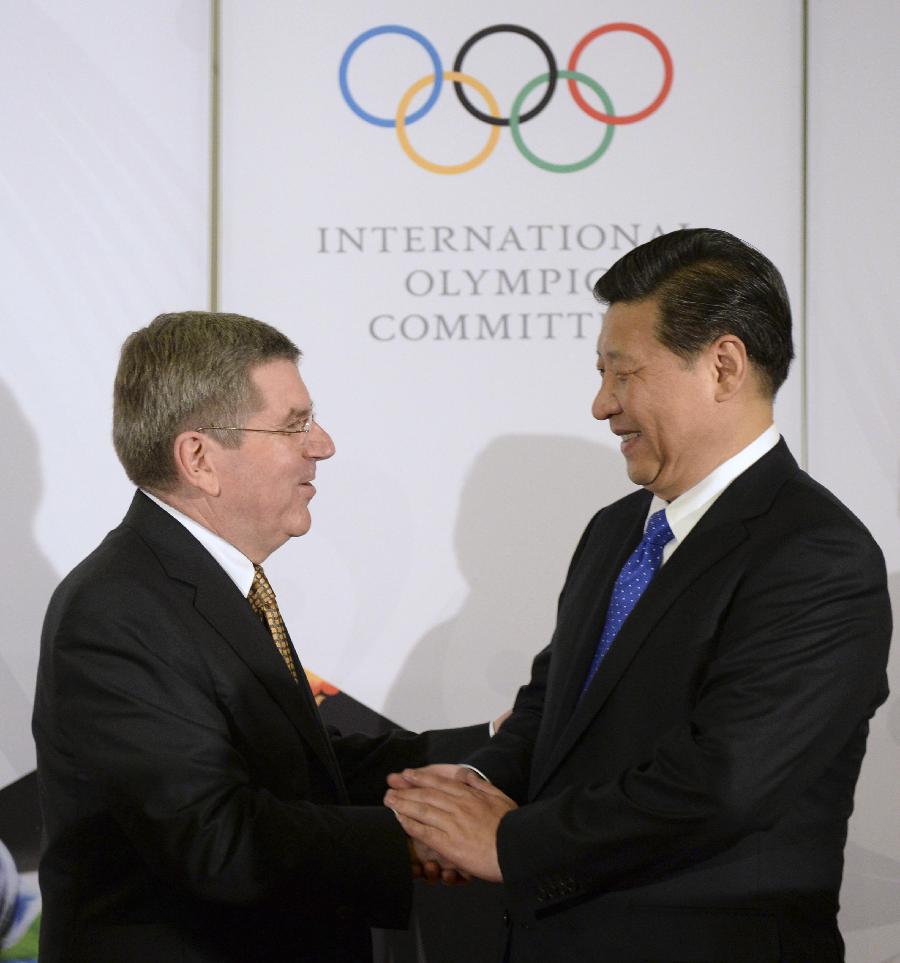 Xi Jinping meets IOC president Bach