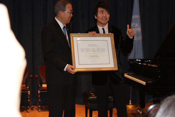 Lang Lang named UN Messenger of Peace