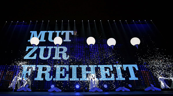 Germany celebrates 25th anniversary of fall of Berlin Wall