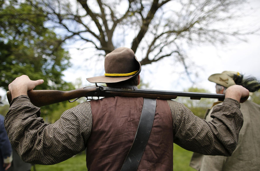 American Civil War re-enactment in Illinois