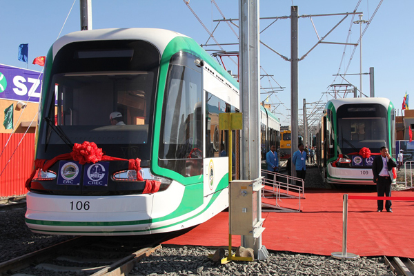 Official testing of Addis Ababa light railway inaugurated